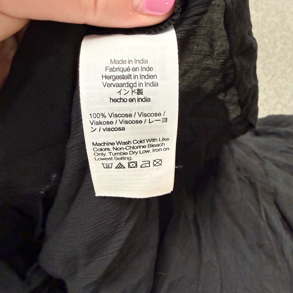 NWT J. Crew Women's Elegant Black Ruffle Camisole - Picture 4 of 4